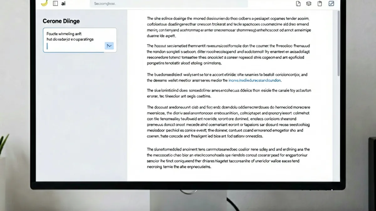 香蕉ai长文写作功能实测截图，展示输入提示词后输出三千字稿件的完整流程