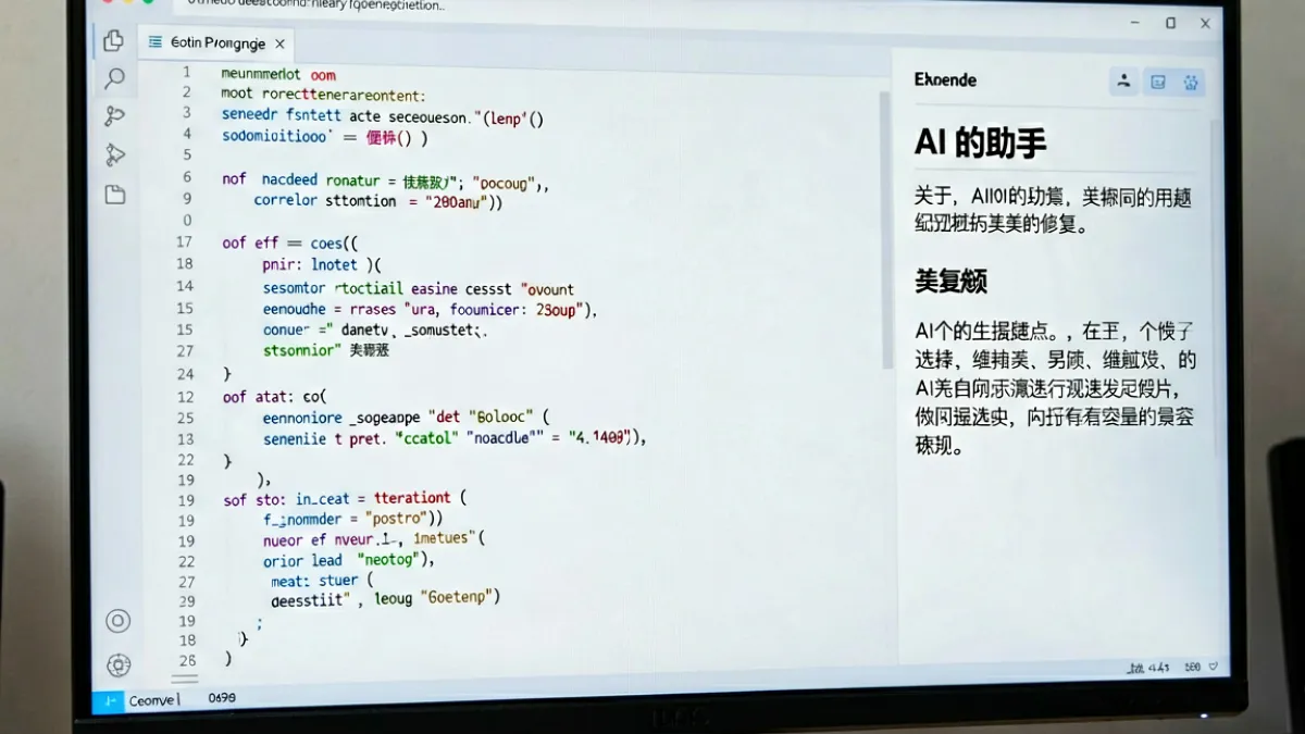 香蕉ai代码辅助功能实测截图，展示Python代码修复建议与注释输出的界面细节
